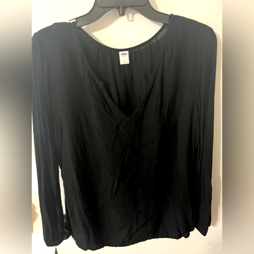 Black 3/4 sleeve Blouse